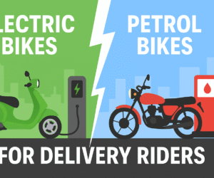 Electric vs Petrol Bikes for Delivery Riders — Best Option in 2025